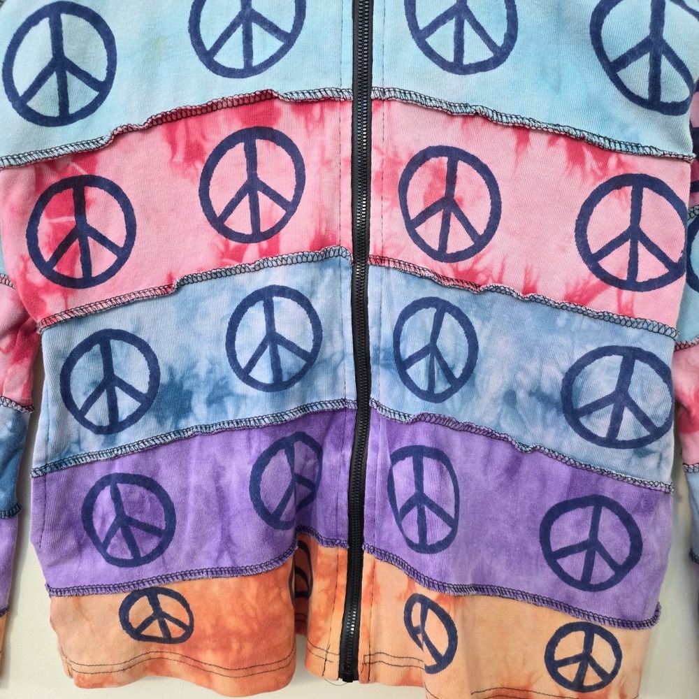 The Collection Royal Patchwork Rainbow Peace Sign… - image 3